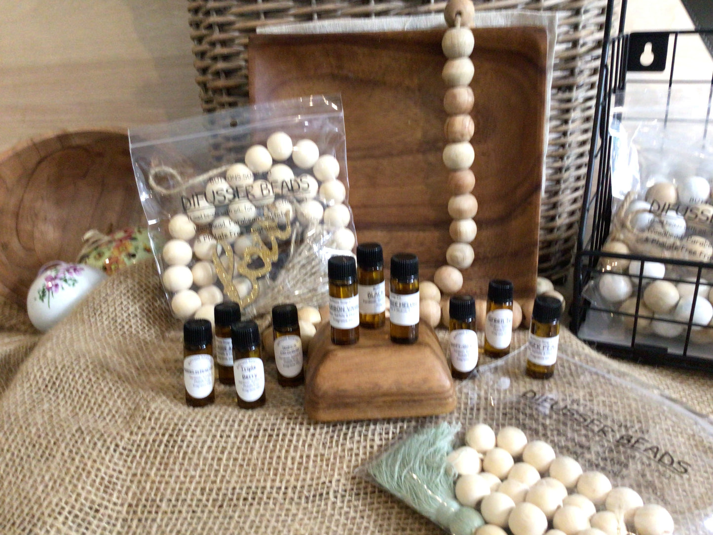 WOODEN DIFFUSER BEADS